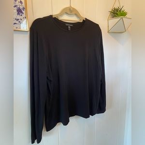 Eileen Fisher long sleeve black tee size large